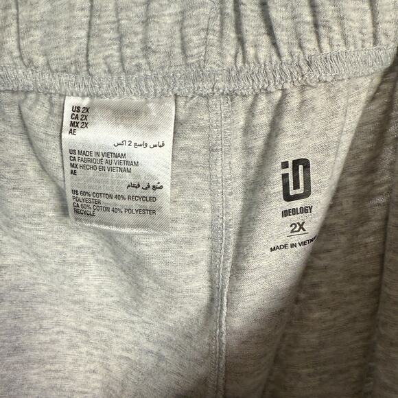 Ideology Off Duty Plus Size Jogger Pants, Grey Whisper Heather 2X - Picture 8 of 8